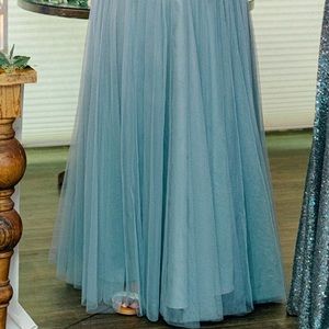 Dusty Blue Tulle Skirt (bridesmaid)